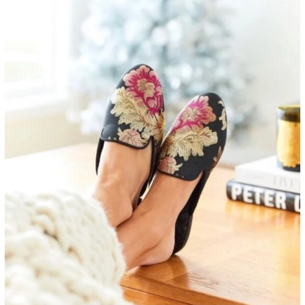 Birdies Phoebe Brocade Slip On Flat Size 7.5